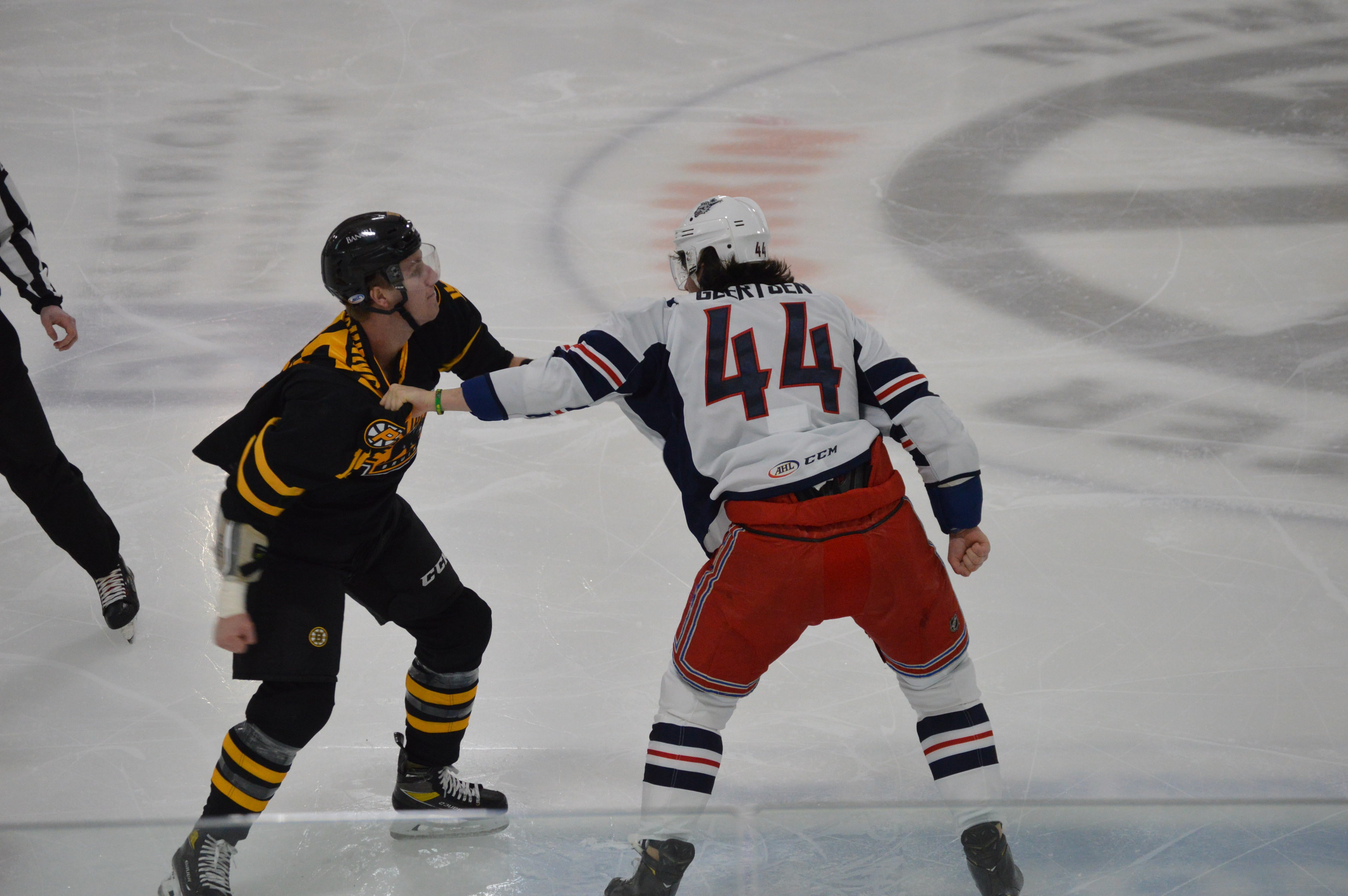 P-BRUINS FALL TO HARTFORD WOLF PACK IN OVERTIME, 3-2