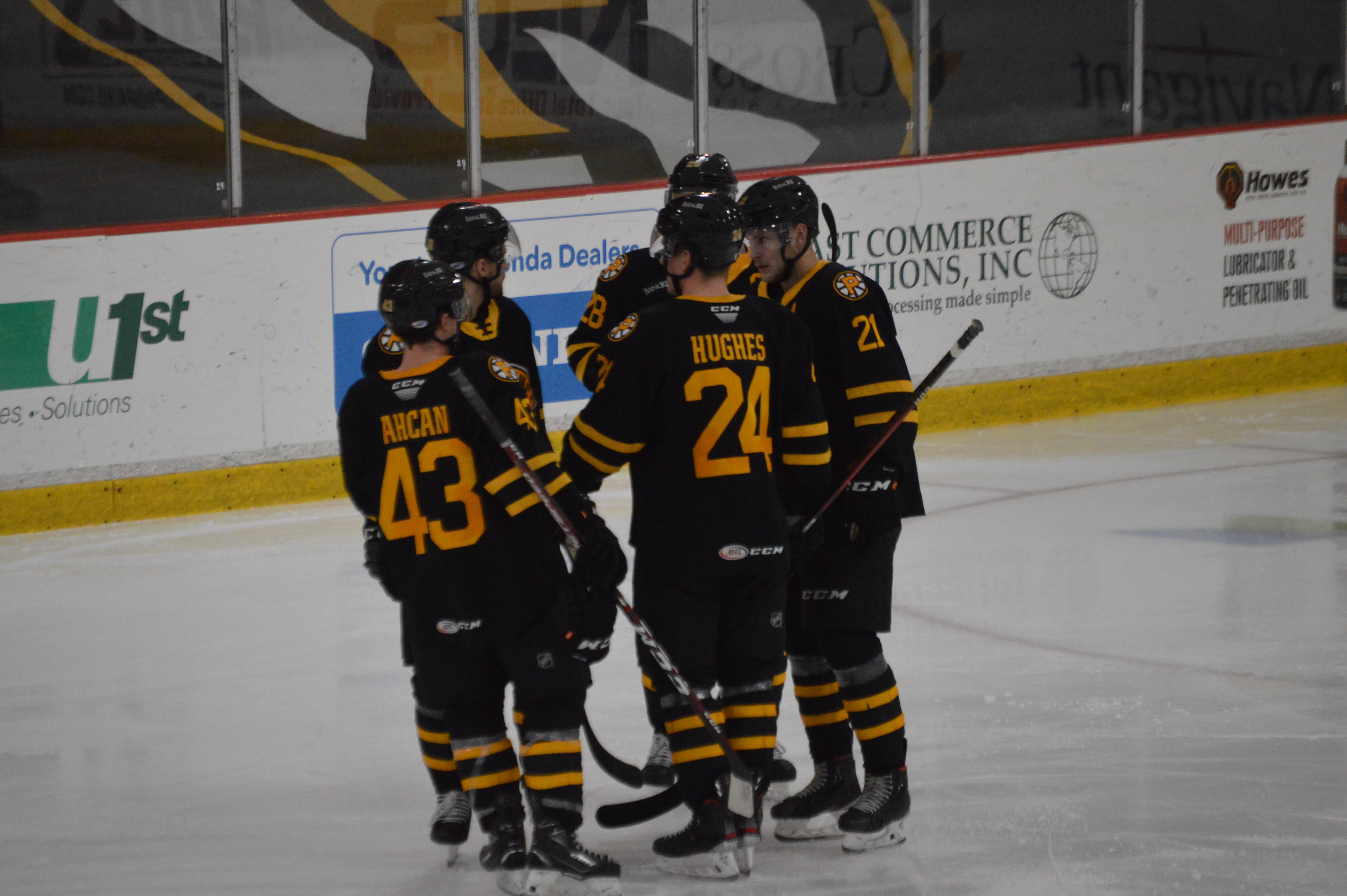 P-BRUINS SCORE THREE UNANSWERED GOALS, DEFEAT HARTFORD WOLF PACK, 5-2