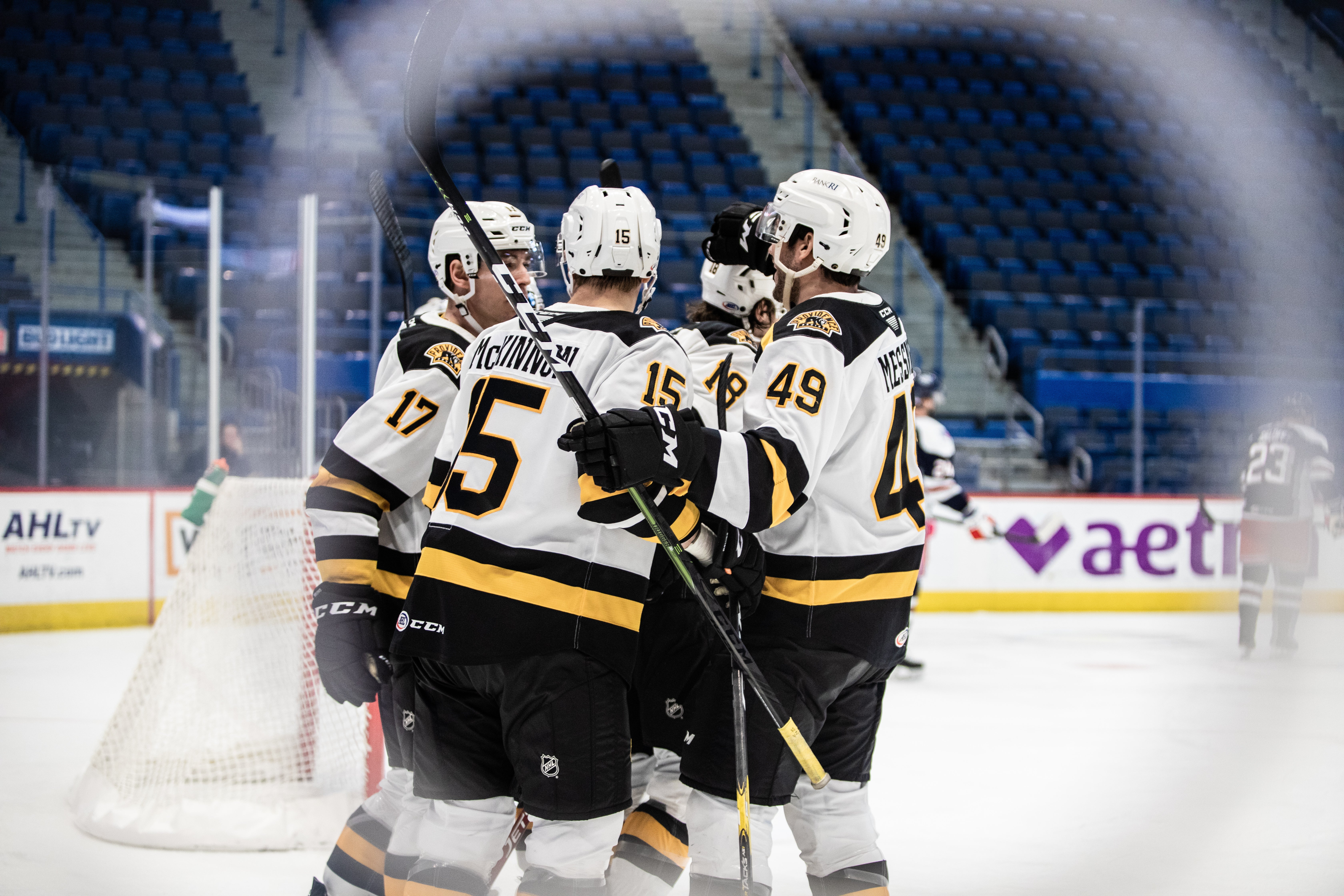 P-BRUINS CONTINUE TO LEAD DIVISION, DEFEAT HARTFORD WOLF PACK, 6-1