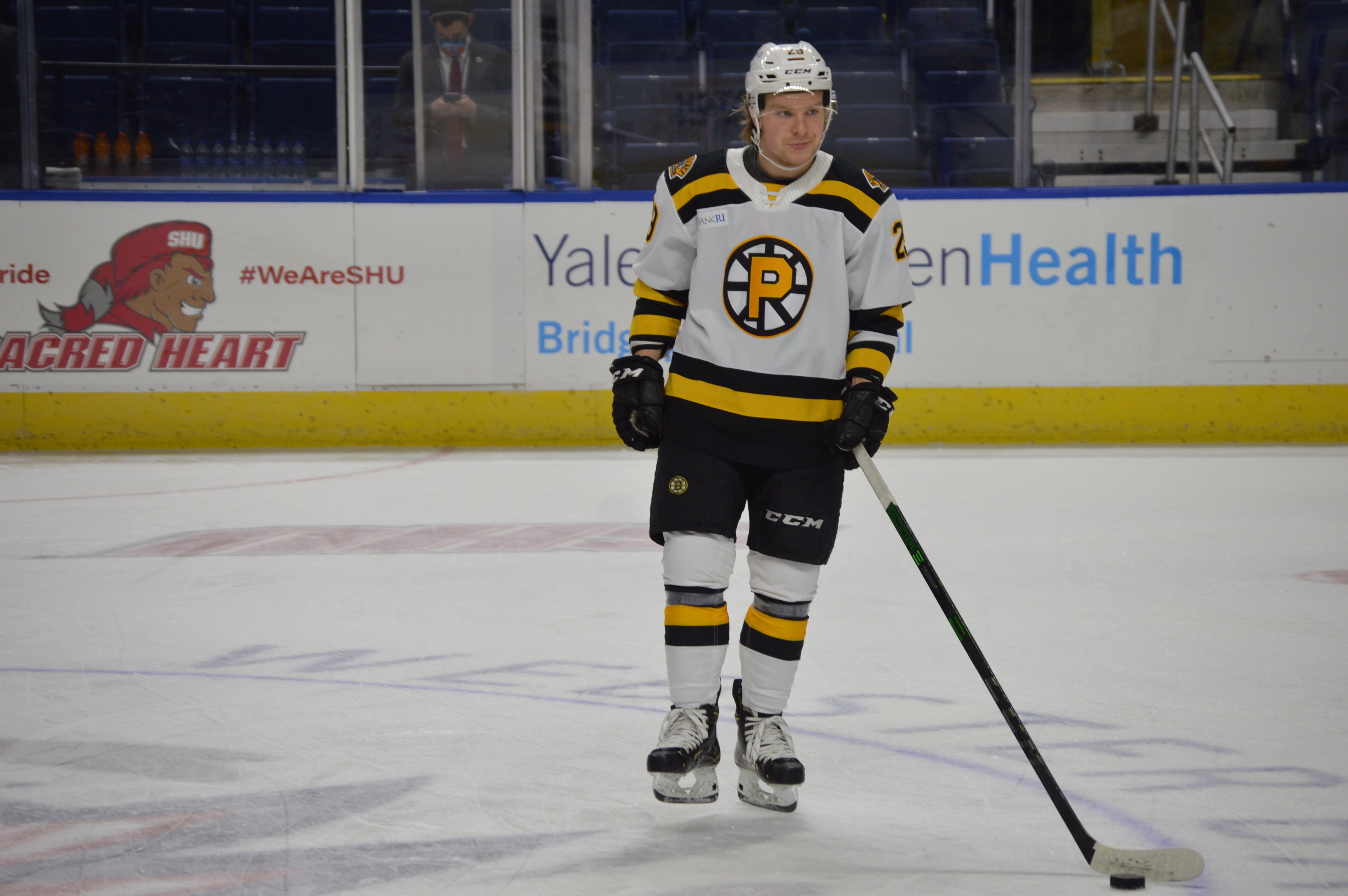 STEEN SCORES IN OVERTIME AS P-BRUINS DEFEAT BRIDGEPORT SOUND TIGERS, 3-2