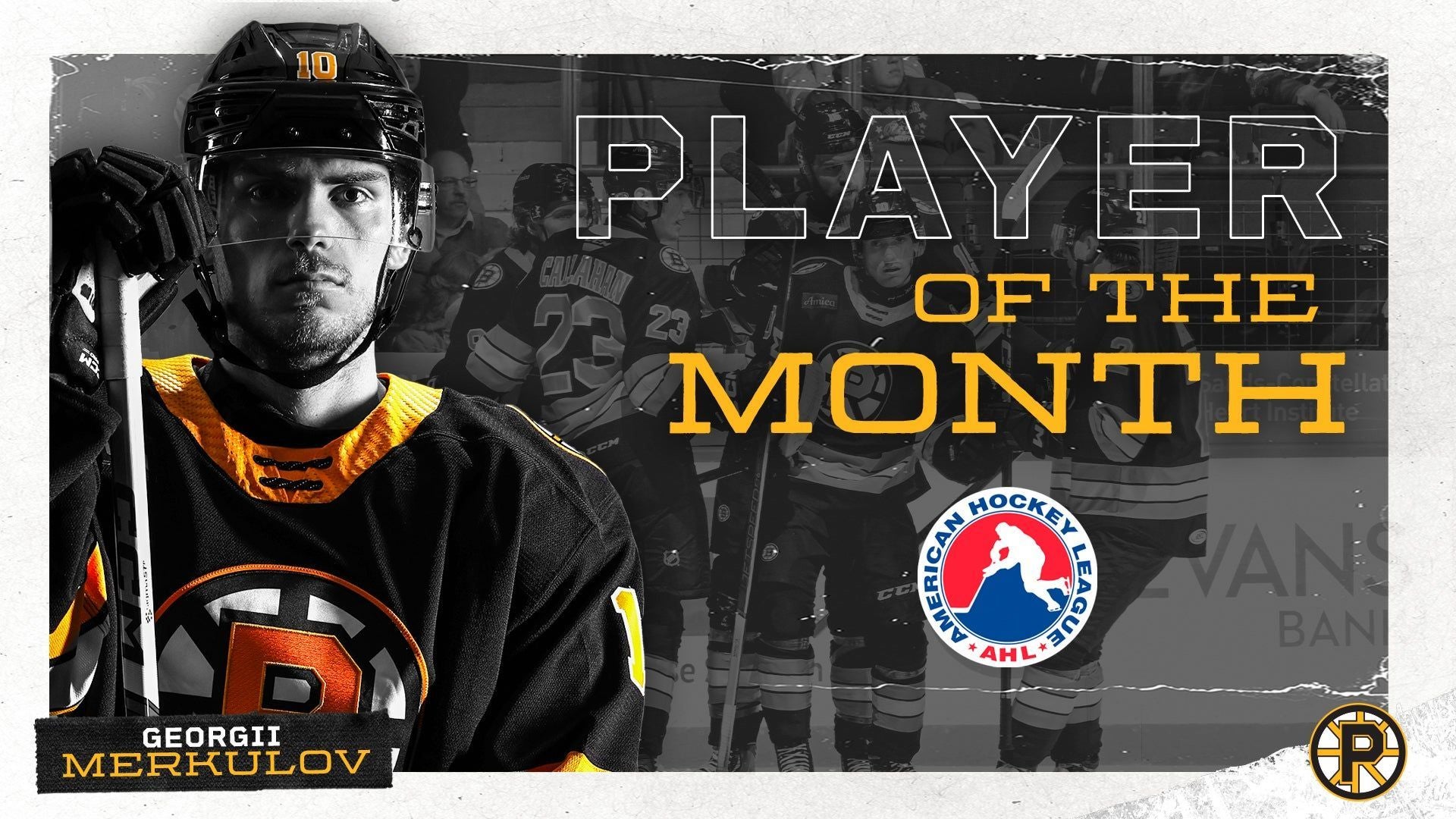 GEORGII MERKULOV NAMED AHL PLAYER OF THE MONTH | Providence Bruins