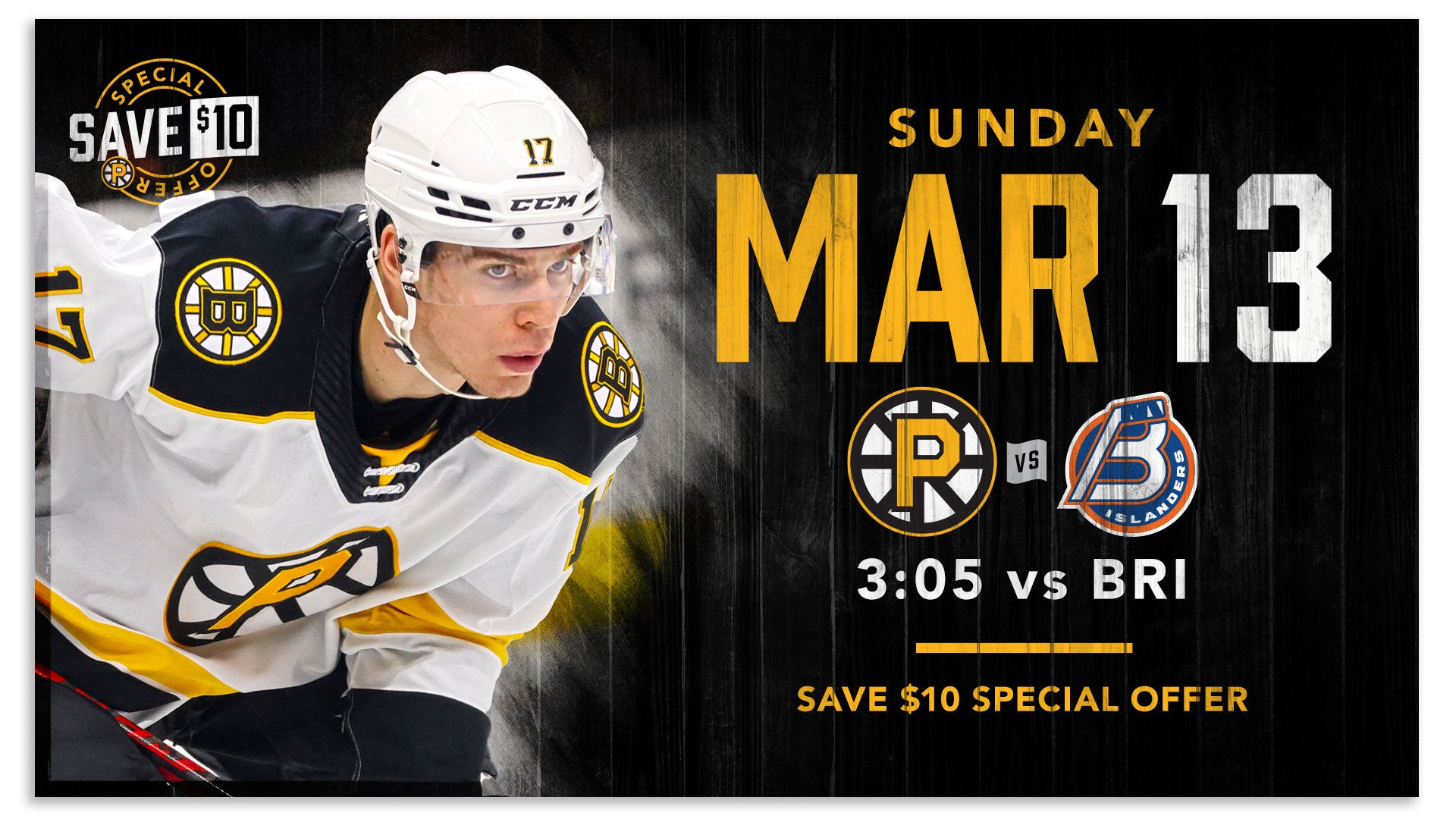 Save 10 Special Ticket Offer Providence Bruins