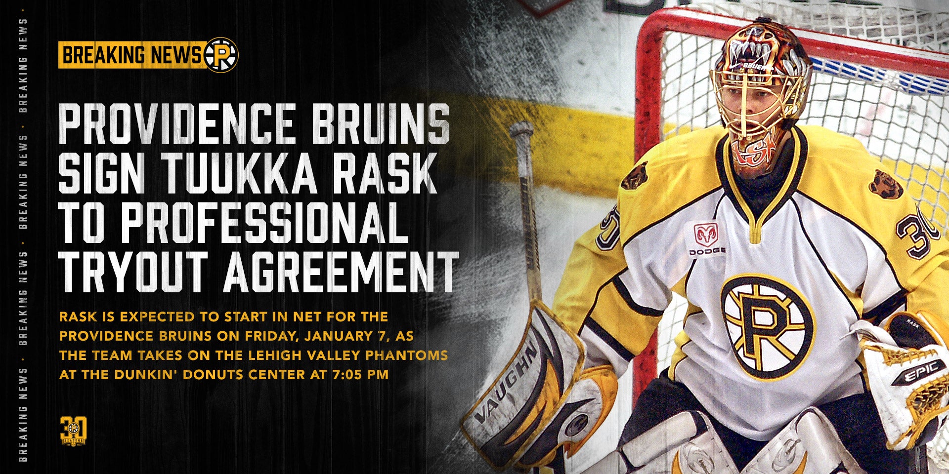 Rask close to return with Bruins, signs with Providence