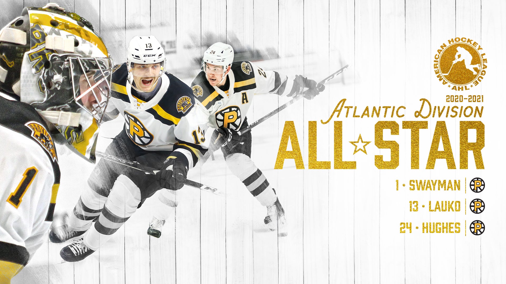 THREE P-BRUINS NAMED TO ATLANTIC DIVISION ALL-STAR TEAM