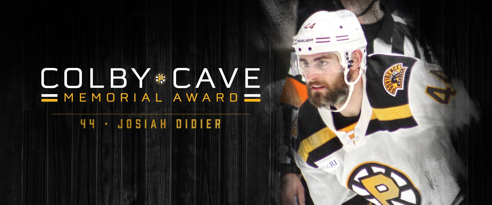 P-BRUINS DEFENSEMAN JOSIAH DIDIER WINS INAUGURAL COLBY CAVE MEMORIAL AWARD